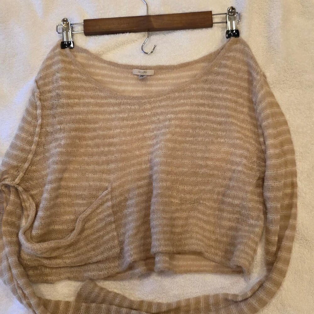 RARE!! ASO Violet Harmon Ecote Striped Cropped Sweater